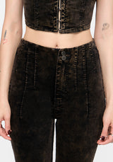 Reign Brushed Denim Flare Jean