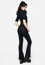 Vera Baby Boot Split Hem Flared Jeans