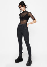Void Embroidered Pocket Skinny Jeans