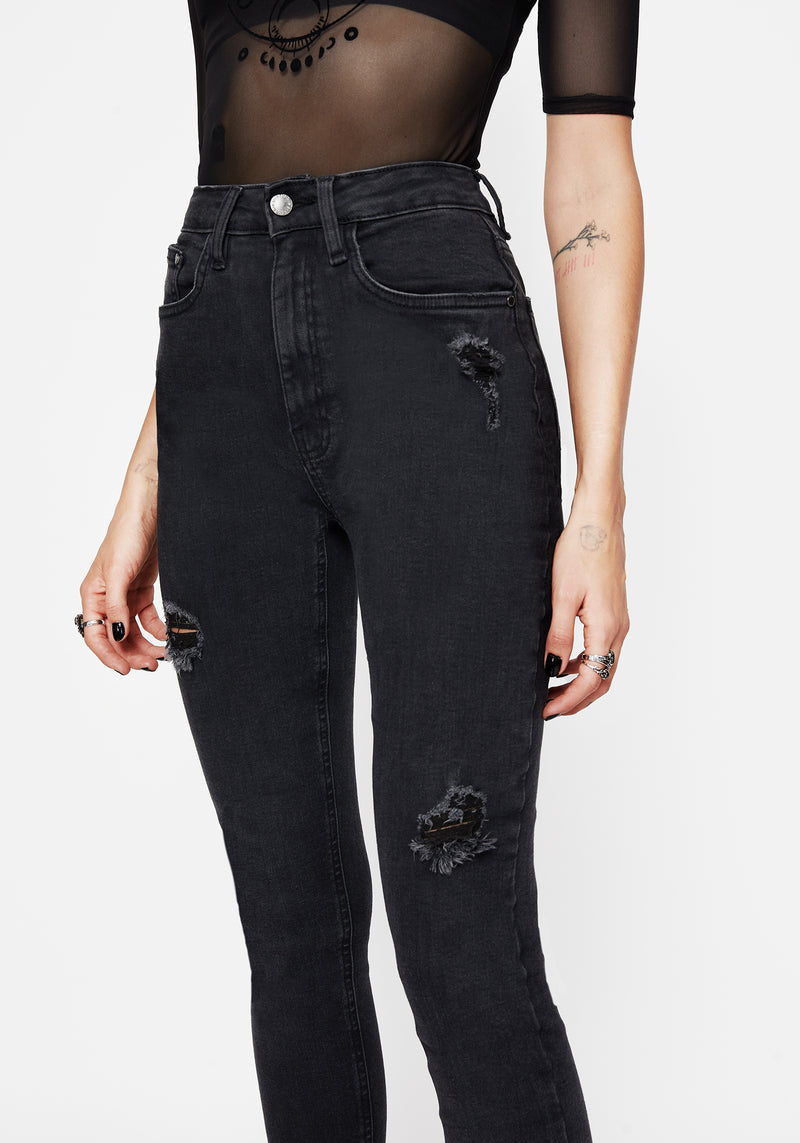 Void Embroidered Pocket Skinny Jeans