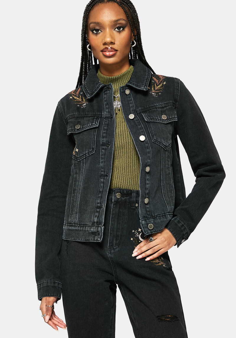 Abellona Embroidered Denim Jacket