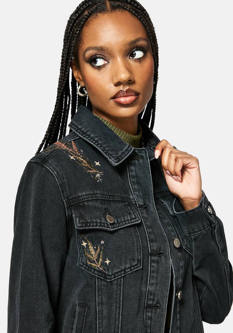 Abellona Embroidered Denim Jacket