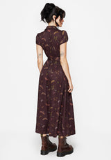 Celia Moth Printed Midaxi Shirt Dress