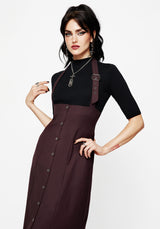 New Age Halter Neck Pinafore Midi Dress