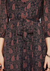 Isola Paisley Shift Midaxi Dress