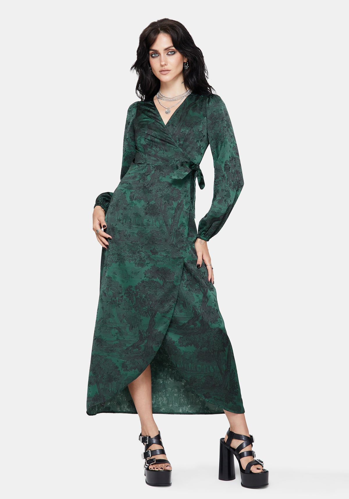 Solara Toile Print Maxi Dress