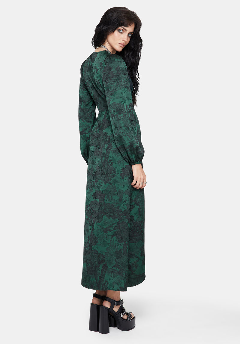 Solara Toile Print Maxi Dress