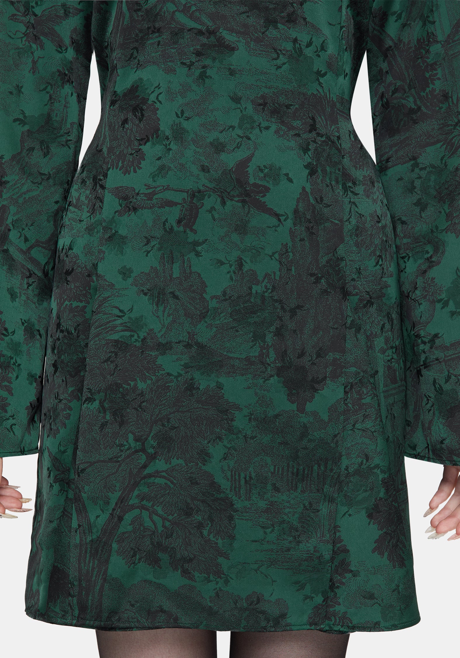 Solara Toile Print Mini Dress