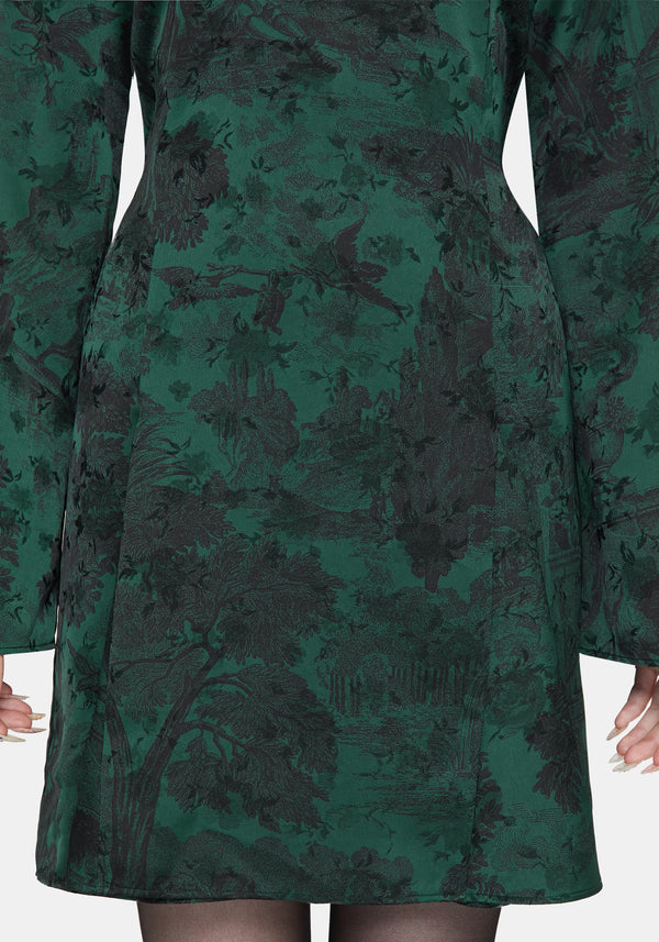 Solara Toile Print Mini Dress