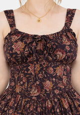 Skye Shirred Back Midaxi Dress