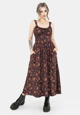 Skye Shirred Back Midaxi Dress