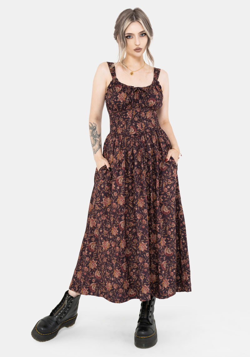 Skye Shirred Back Midaxi Dress