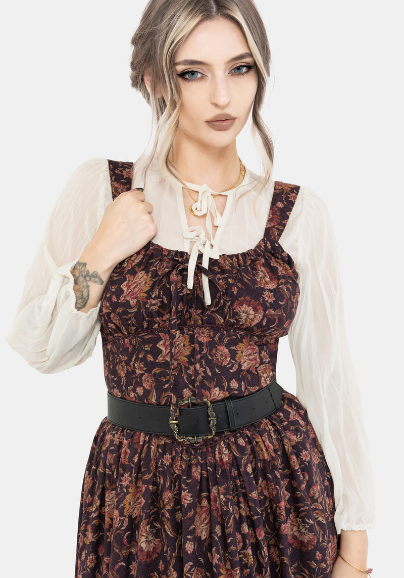 Skye Shirred Back Midaxi Dress