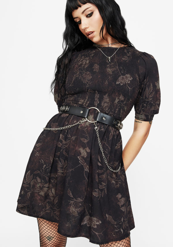 Ashmire Woodland Moth Shirt Mini Dress