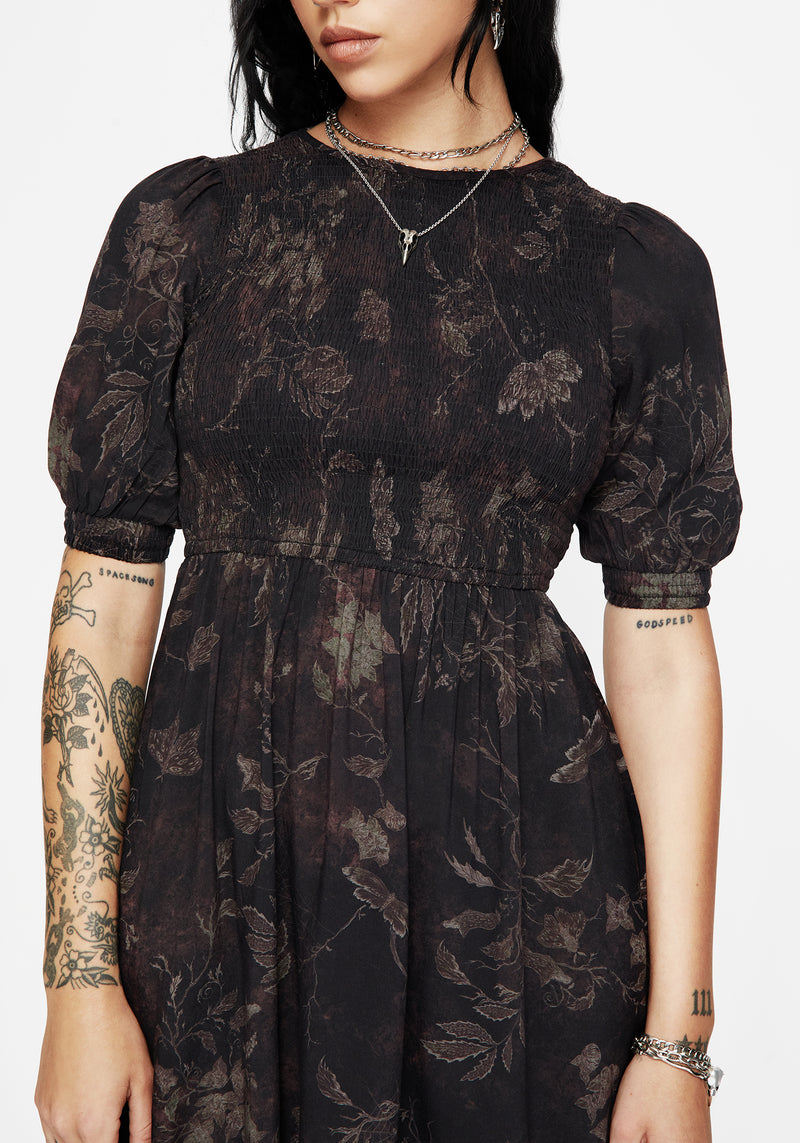 Ashmire Woodland Moth Mini Dress