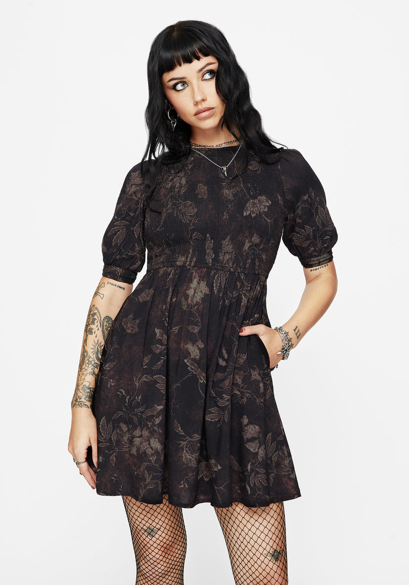 Ashmire Woodland Moth Mini Dress