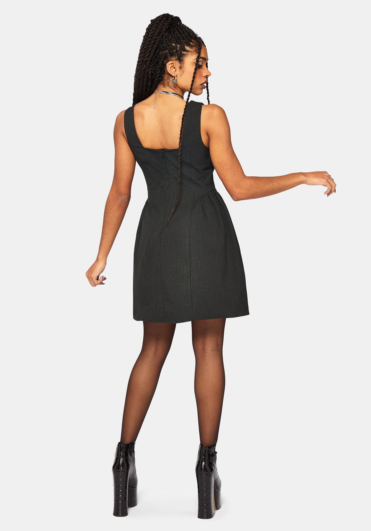 Cairn Stripe Corset Mini Dress