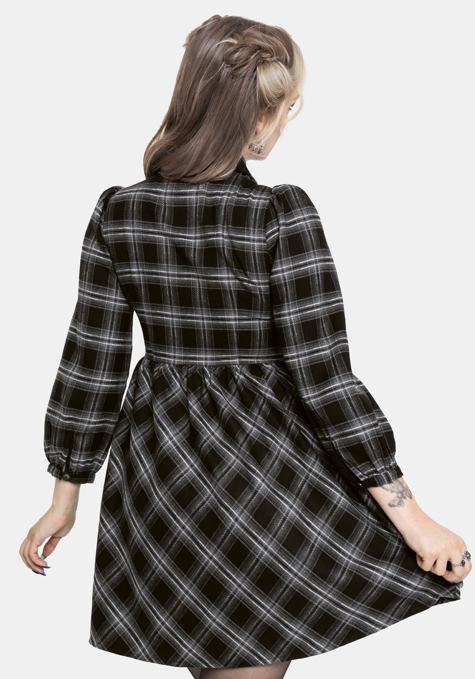 Lochan Check Mini Shirt Dress – Disturbia