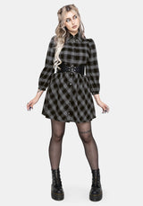 Lochan Check Mini Shirt Dress