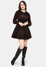 Kora Floral Embroidered Cord V Waist Mini Dress