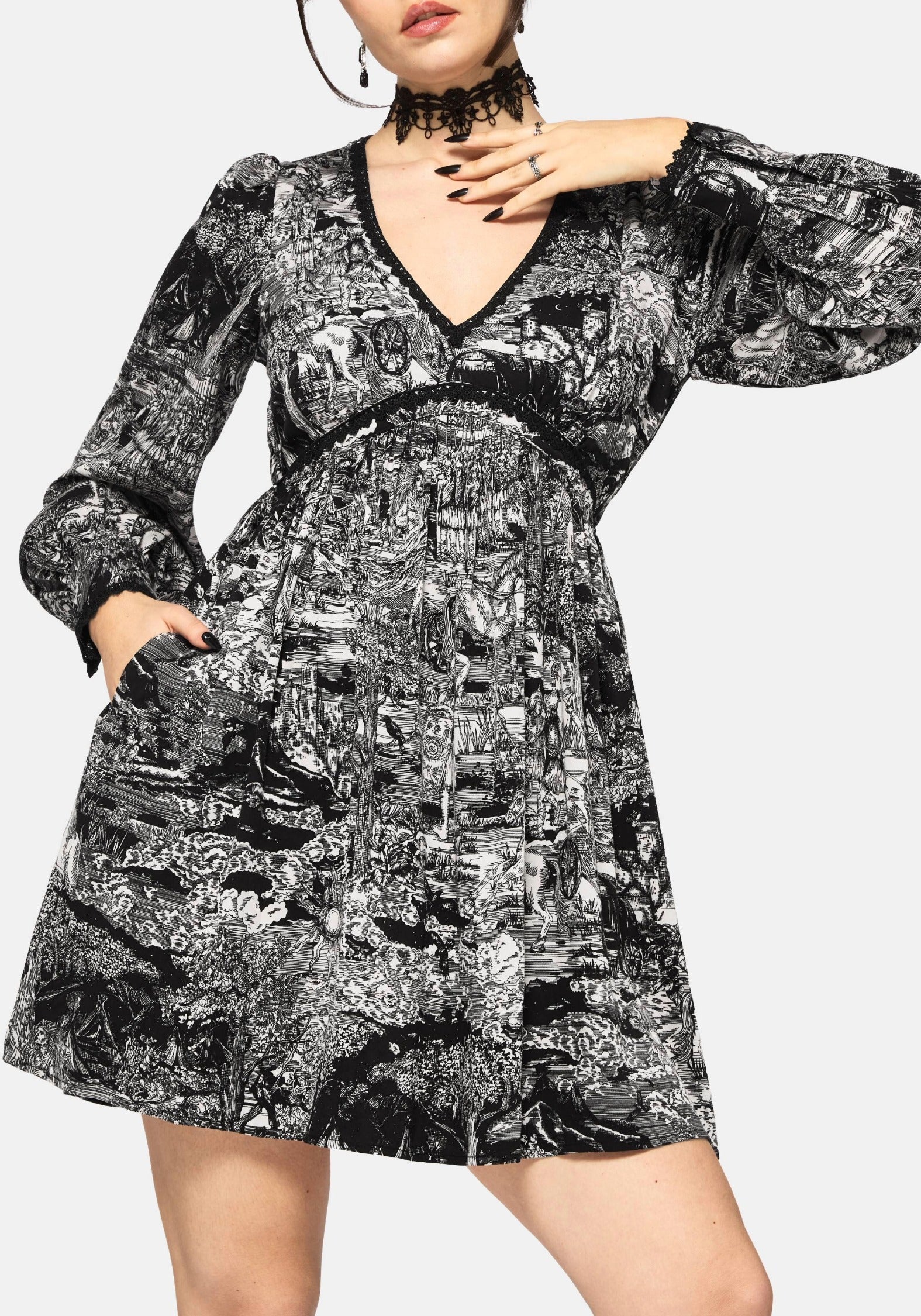 Nara Boudicca Printed Mini Dress