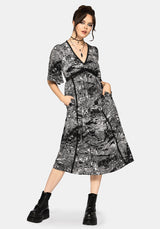 Nara Boudicca Printed Midi Dress