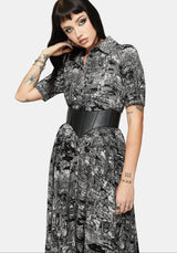 Nara Boudicca Printed Midaxi Dress