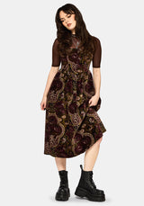 Effie Baroque Corset Bodice Midi Dress