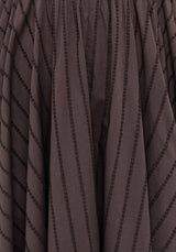 Blythe Handkerchief Hem Midaxi Dress - Brown