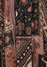Nola Folk Patchwork Print Mini Dress