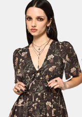 Faela Fairy V-Neck Tie Mini Dress