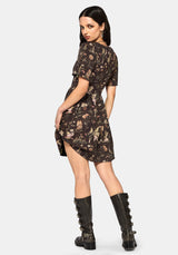 Faela Fairy V-Neck Tie Mini Dress