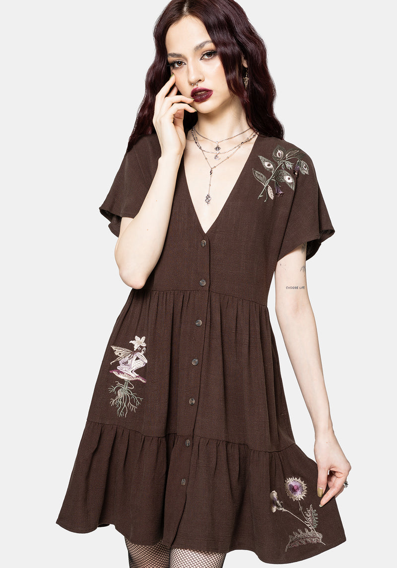 black embroidered homecoming dress Rina di Montella Dress RD3239 Light Sage / 12