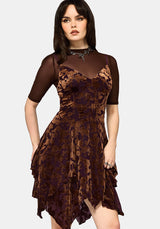 Sienna Devore Hanky Hem Cami Mini Dress