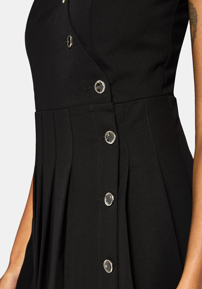 Moonage Asymmetric Sleeveless Mini Dress