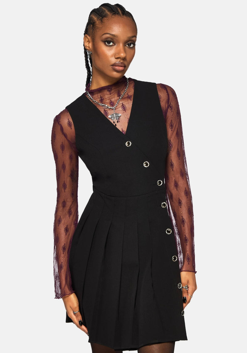 Moonage Asymmetric Sleeveless Mini Dress