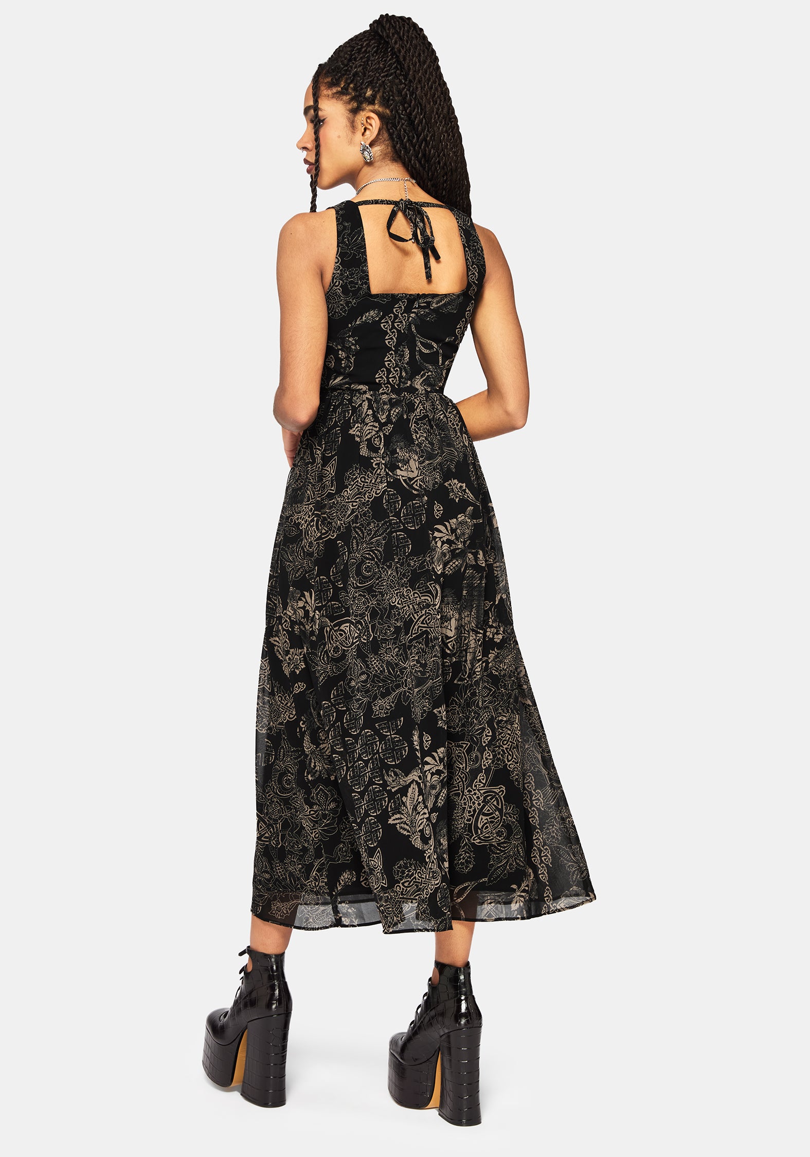 Surge Celtic Print Cami Midaxi Dress