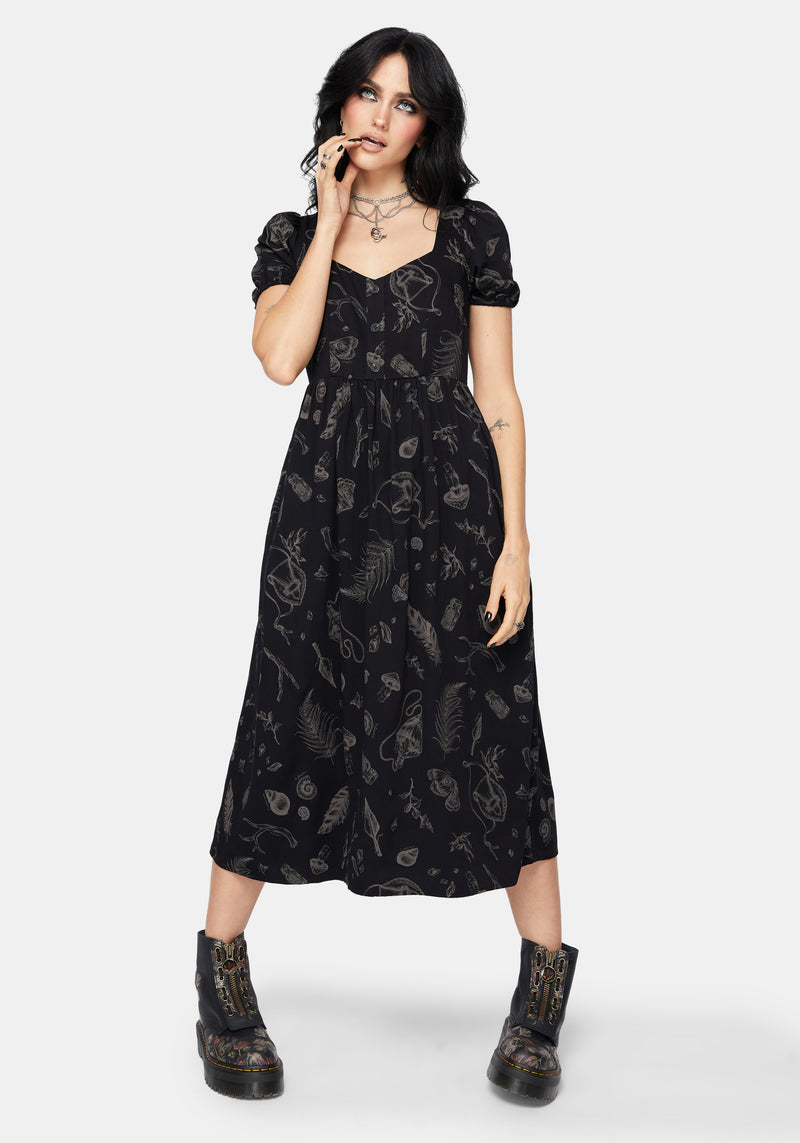 Helena Highland Foraging Button Up Midi Dress