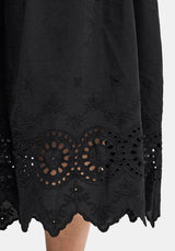 Noirette Broderie Midi Dress UK 6