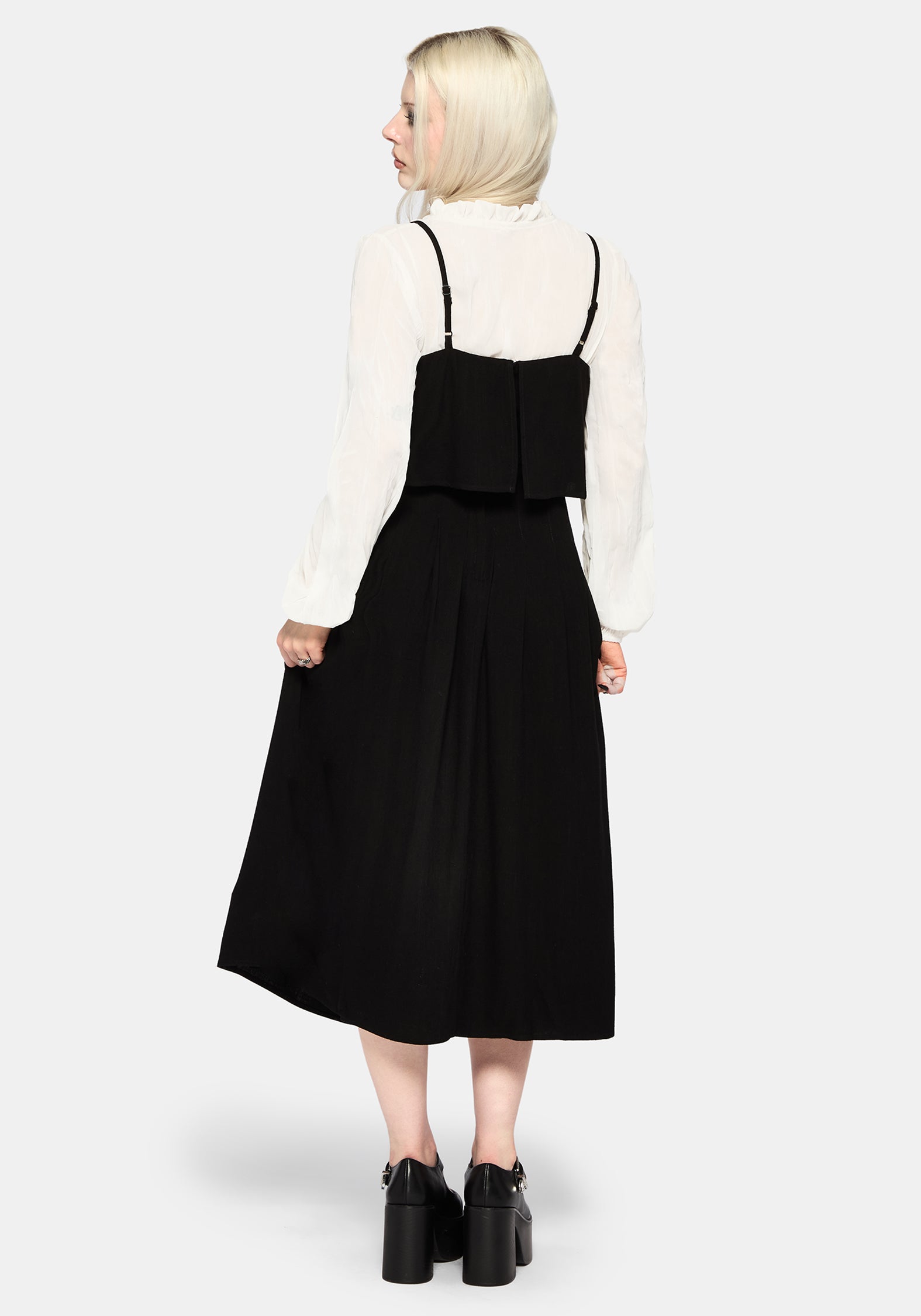 Genevra Embroidered Overlay Midi Dress UK 6