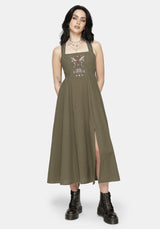 Siora Folklore Embroidered Midi Dress