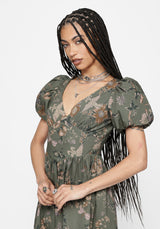 Poison Eden Cotton Mini Dress