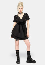Obsidia Lace Up Corset Mini Dress UK 6