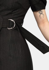 Meliora Wrap Embroidered Mini Dress UK 6