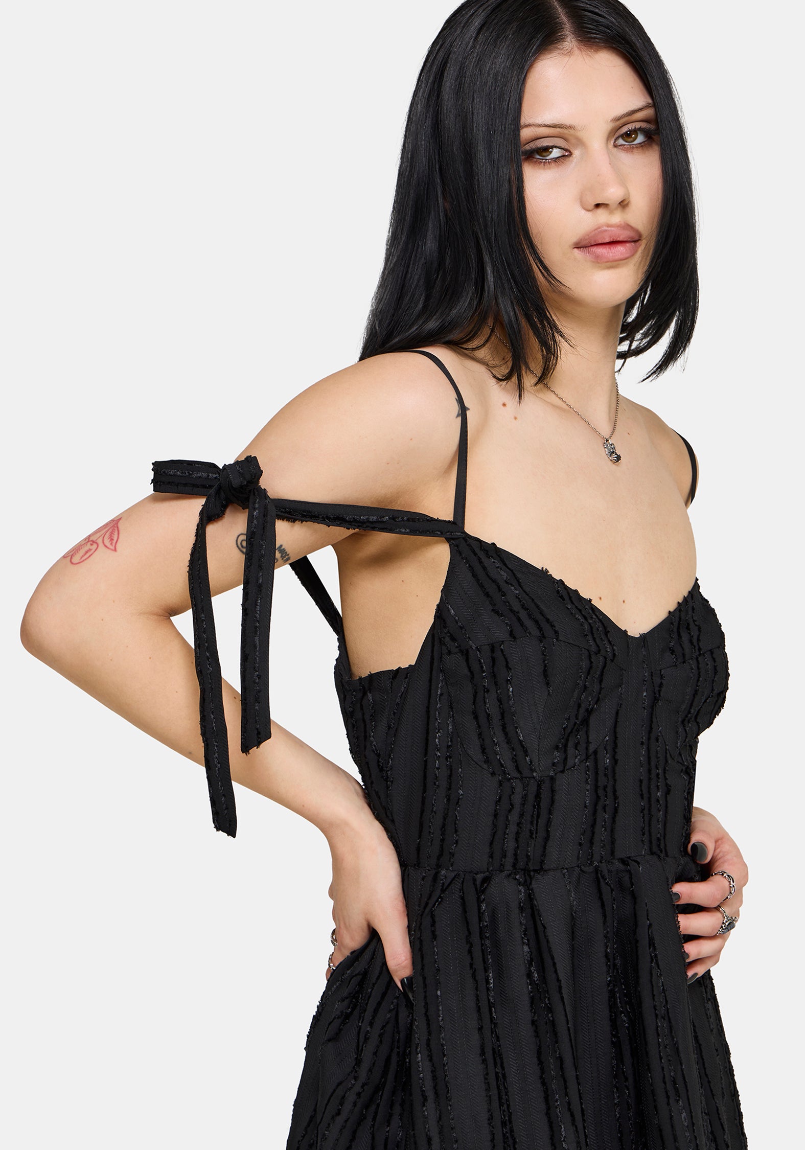 Acantha Tiered Front Split Gown