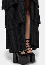 Acantha Tiered Front Split Gown