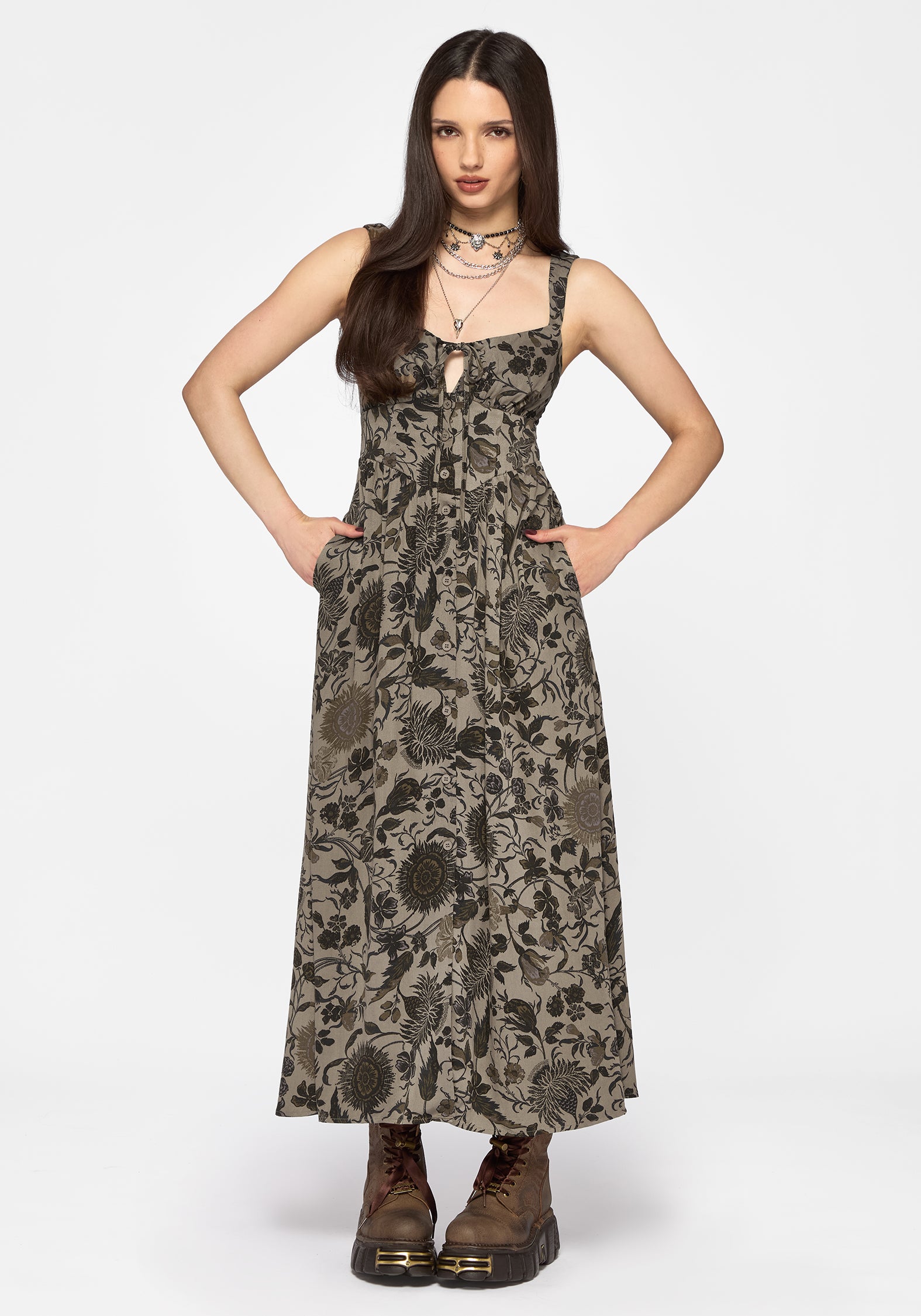 Herla Bhatik Floral Cami Midaxi Dress