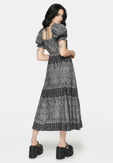 Zelira Paisley Print Midi Dress
