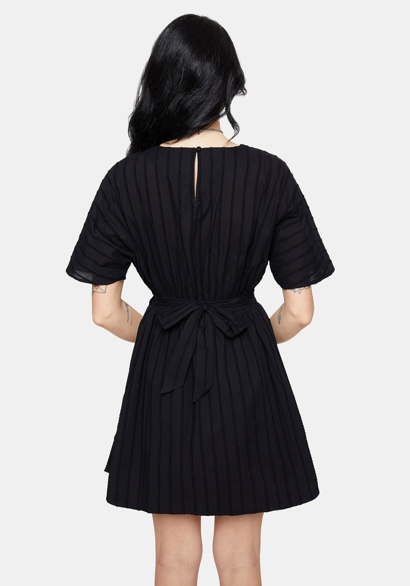 Blythe Cotton Tie Back Mini Dress