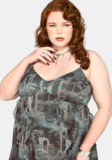 Thalassa Print Tendril Mini Dress